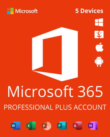 Microsoft Office 365 Pro Plus - Windows / Mac – 1 Anno 5 Dispositivi